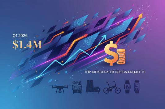 1,4 Mio. $ Umsatz: Top 10 Design-Projekte auf Kickstarter Q1 2026