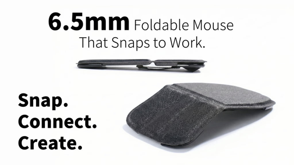 GoFold | The 6.5mm Snap-Flat Mouse for Creators on the Go