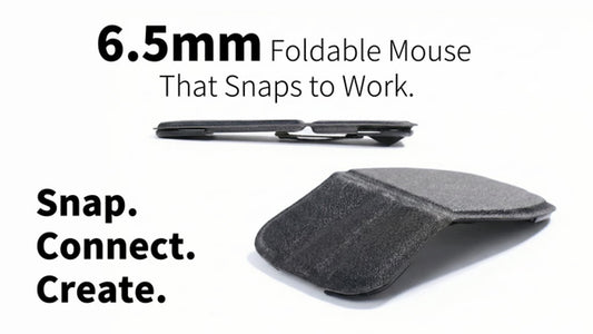 GoFold | The 6.5mm Snap-Flat Mouse for Creators on the Go