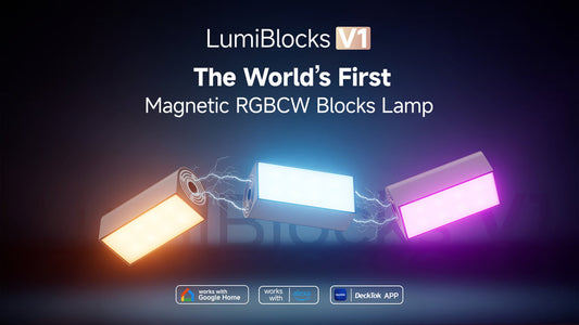 DeckTok LumiBlocks V1 — World’s 1st Magnetic RGBCW Blocks Lamp