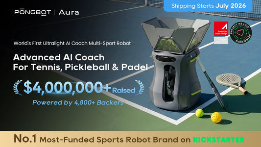 Pongbot Aura AI multi-sport robot featured in BackerRock's 2026 robot and AI companion picks