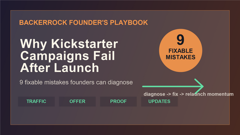 Kickstarter 活动上线后为什么失败