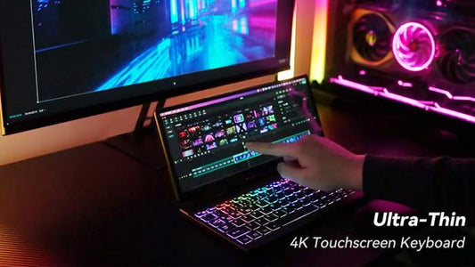 Keygo Gen2 | Ultra-Slim Folding Keyboard with 4K Touch Screen