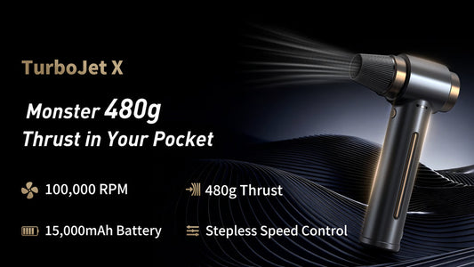 TurboJet X: The Pocket-Sized 480g Industrial Air Duster