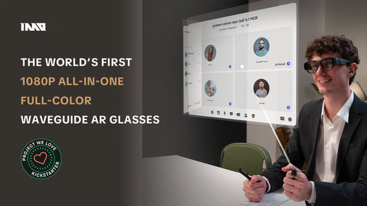 INMO Air3: 1080P All-in-One Full-Color Waveguide AR Glasses on Kickstarter