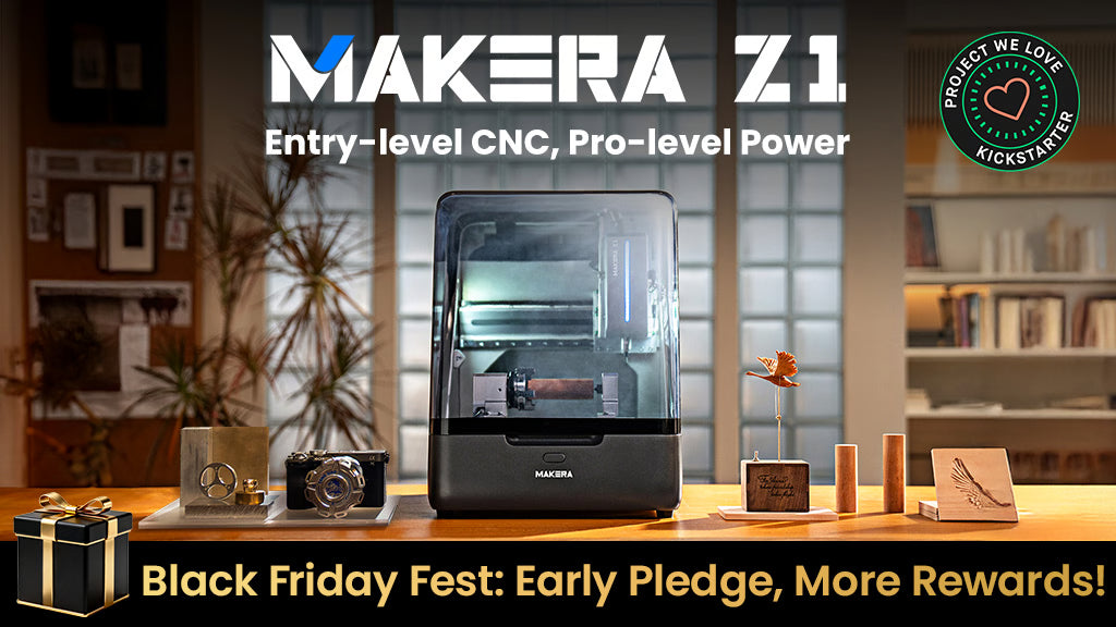 Makera Z1: Entry-Level CNC with Pro-Level Power – $6M Kickstarter Triumph!