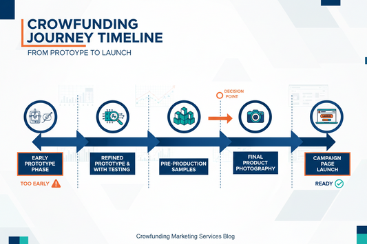 제품 프로토타입에서 크라우드펀딩 페이지까지: 런칭하기에 적절한 단계와 너무 이른 단계는?