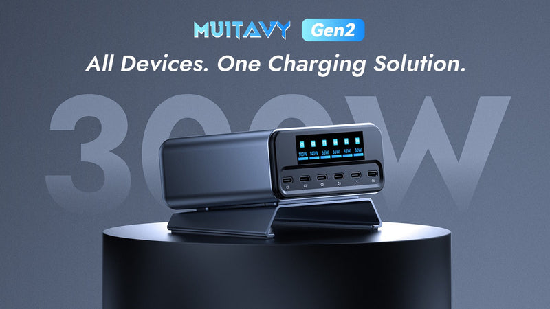 MUITAVY Gen2: The 300W Intelligent Fast Charging Center for the Modern Desktop