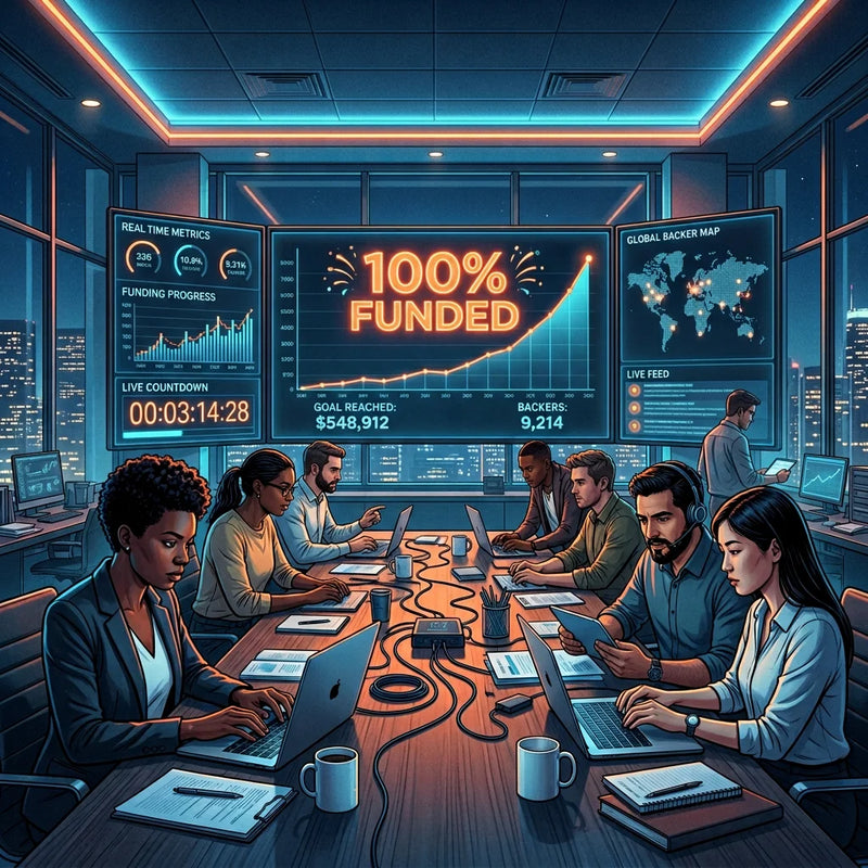 众筹上线第一天的小时级运营手册：从开盘到破10%目标