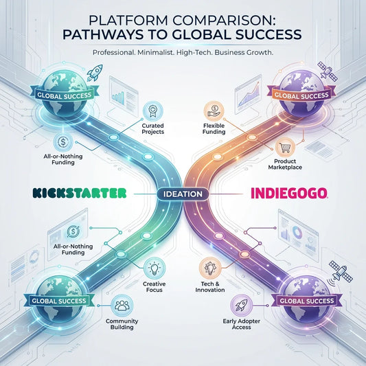 Kickstarter vs. Indiegogo：2026年クラウドファンディング比較ガイド