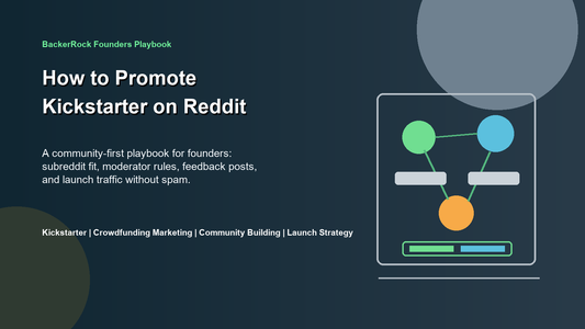 BackerRock Founders Playbook cover for promoting Kickstarter on Reddit