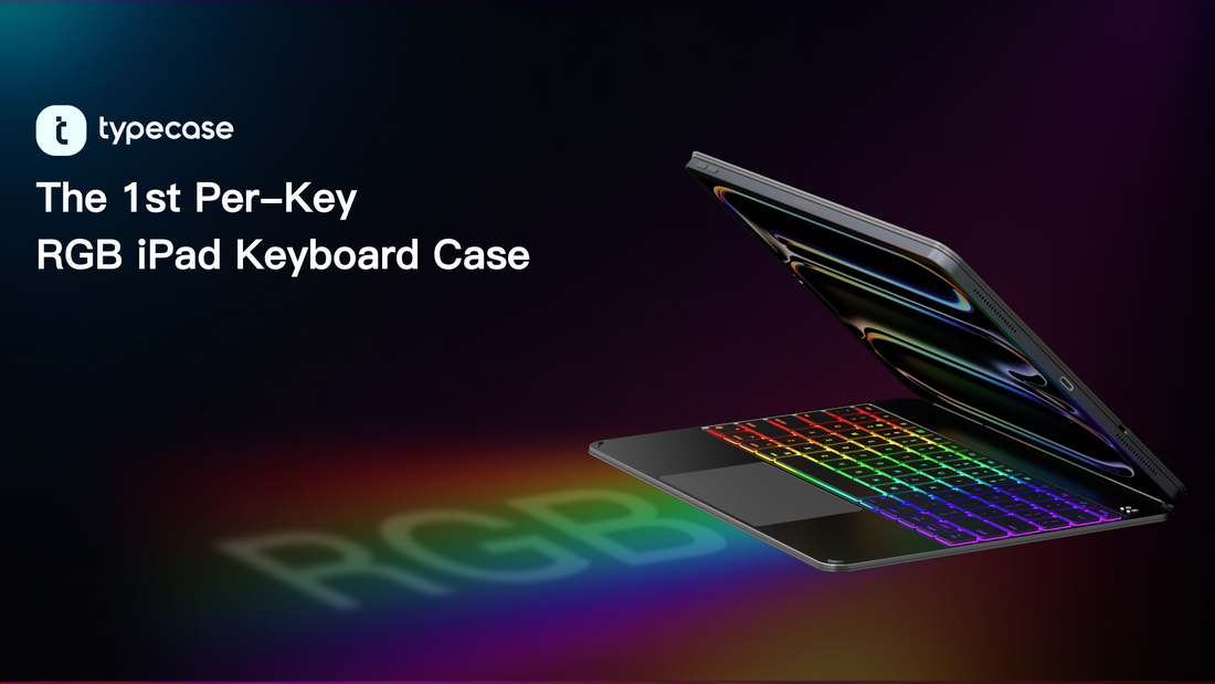 Typecase Edge Pro | The 1st Per-Key RGB iPad Keyboard Case
