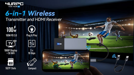 4URPC: Plug-and-Play 6-in-1 Wireless Transmitter &amp; Receiver
