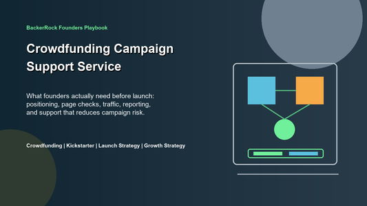 BackerRock Founders Playbook cover for Crowdfunding Campaign Support Service: What Founders Actually Need Before Launch