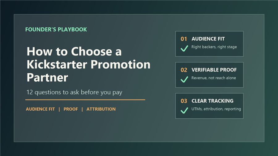 Kickstarter 홍보 파트너를 선택하는 방법