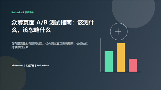 众筹页面 A/B 测试指南中文封面图