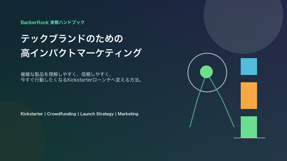 テックブランドのための高インパクトマーケティング：Kickstarterローンチ実戦ガイド のカバー画像