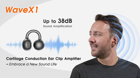 WaveX1: 1st Cartilage Conduction Ear Clip Amplifier