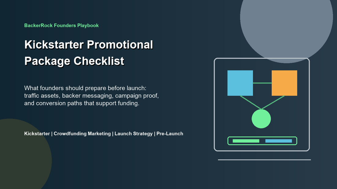 BackerRock Founders Playbook cover for Kickstarter Promotional Package: What Should Be Included Before You Launch?