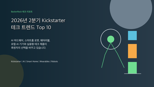 2026년 2분기 Kickstarter 테크 트렌드 Top 10 BackerRock 커버 이미지