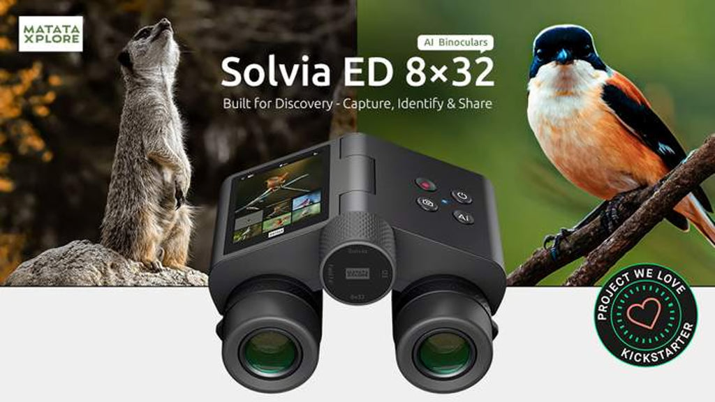Solvia ED 8x32 AI Binoculars — Capture, Identify & Share