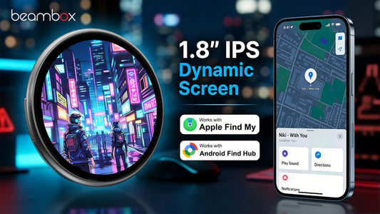 BeamBox Niki: First 1.8" AI Badge with Apple Find My Network