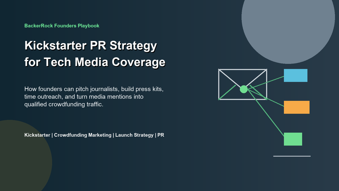 BackerRock Founders Playbook cover for Kickstarter PR Strategy