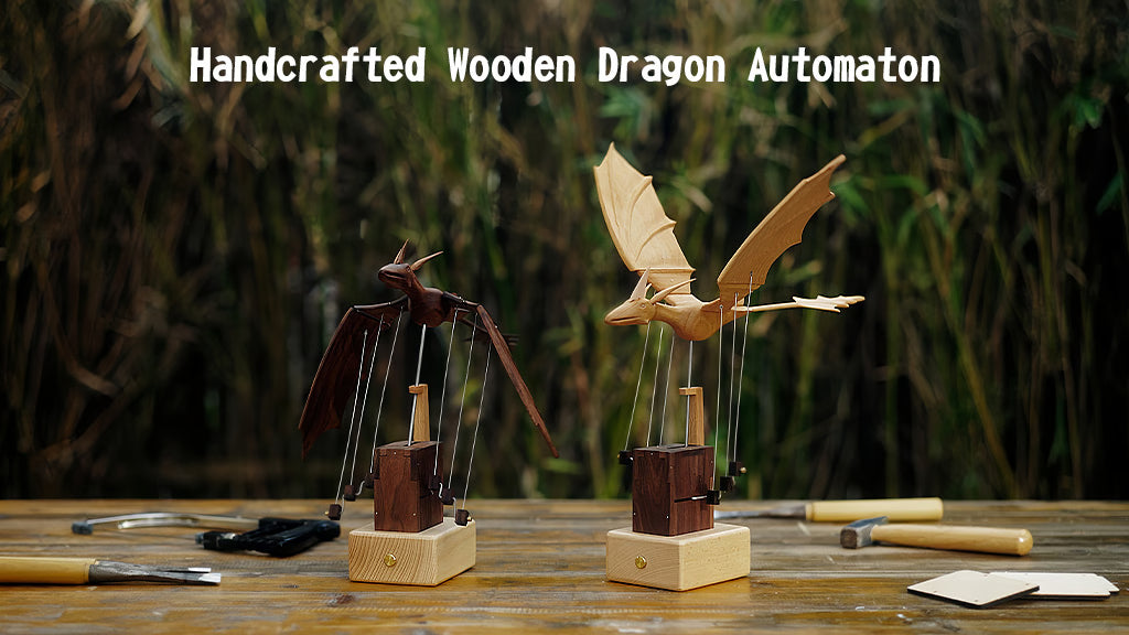 A Handcrafted Wooden Dragon: Crafted to stay, not to conquer.