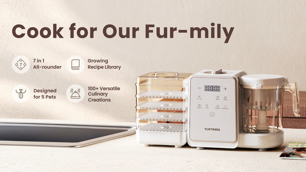 TOPTREES: World's 1st 7 in 1 Pet Treats Maker with Recipes