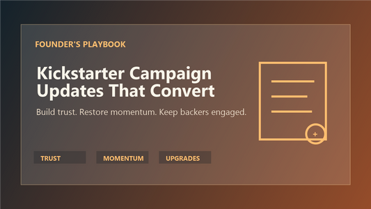 Kickstarter campaign updates that convert cover