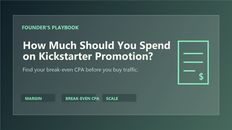 How much should you spend on Kickstarter promotion cover