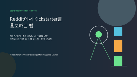 Reddit에서 Kickstarter를 홍보하는 법 BackerRock 창업자 실전 핸드북 커버 이미지