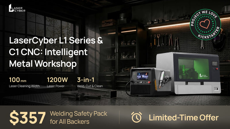 LaserCyber L1 Pro and C1 CNC: One Laser for Welding and CNC Cutting?