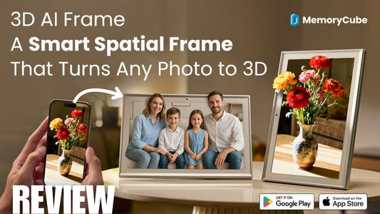 MEMORYCUBE: The 3D AI Frame That Brings Your Photos to Life Without Glasses