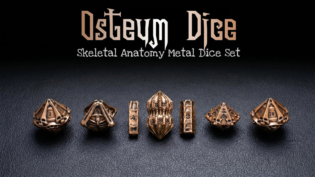 Osteum Dice Analysis: Anatomy-Inspired Metal Dice for TTRPG Tables