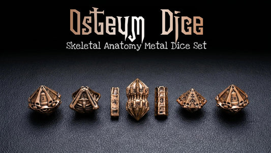 Osteum Dice Analysis: Anatomy-Inspired Metal Dice for TTRPG Tables