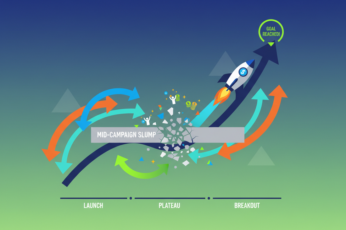 Scaling Your Kickstarter Campaign: How to Break Through the Mid-Campaign Slump