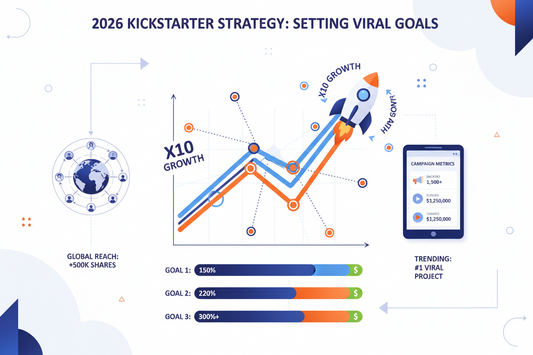 Stratégie Kickstarter 2026 : Fixer des objectifs viraux