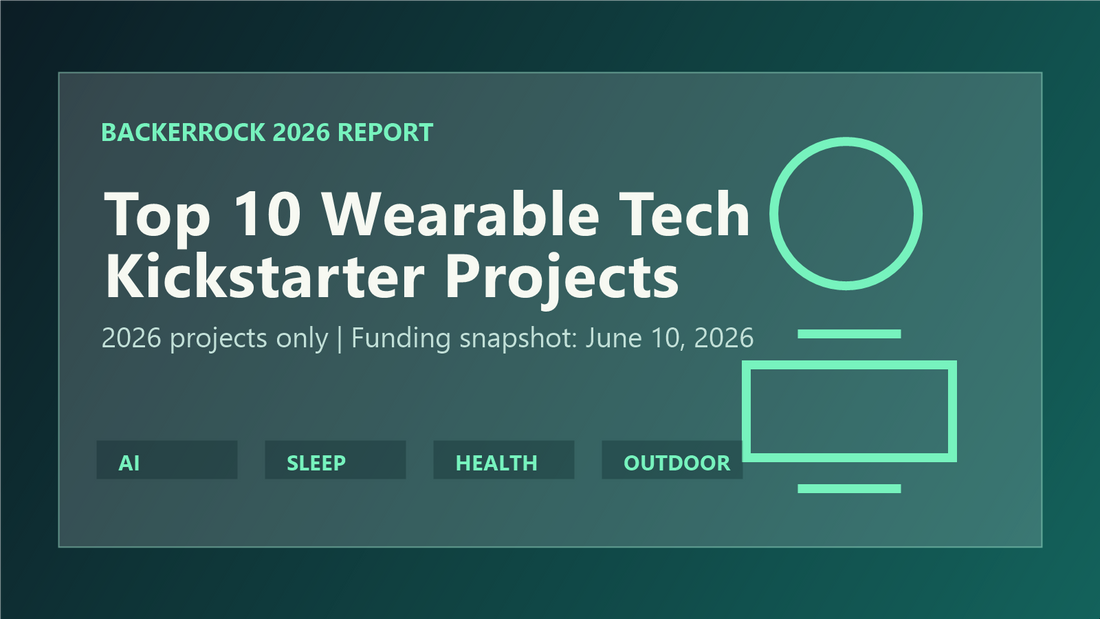 2026 Kickstarter 웨어러블 테크 TOP 10: 헬스·AI 기기