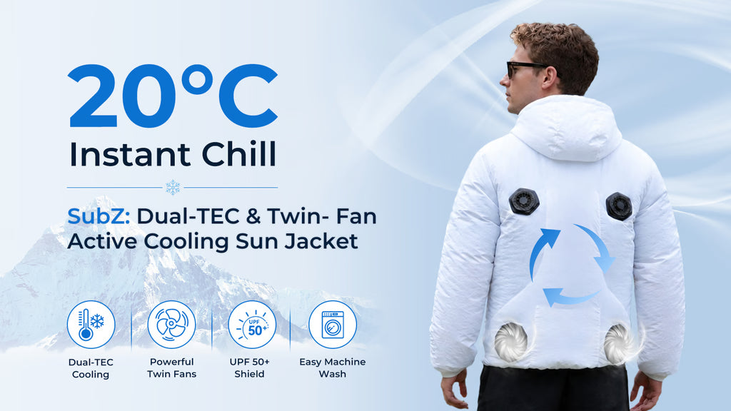SubZ: Dual-TEC & Twin-Fan Active Cooling Sun Jacket