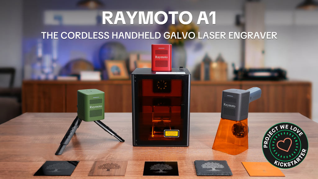 Raymoto A1: Cordless Handheld Galvo Laser Engraver