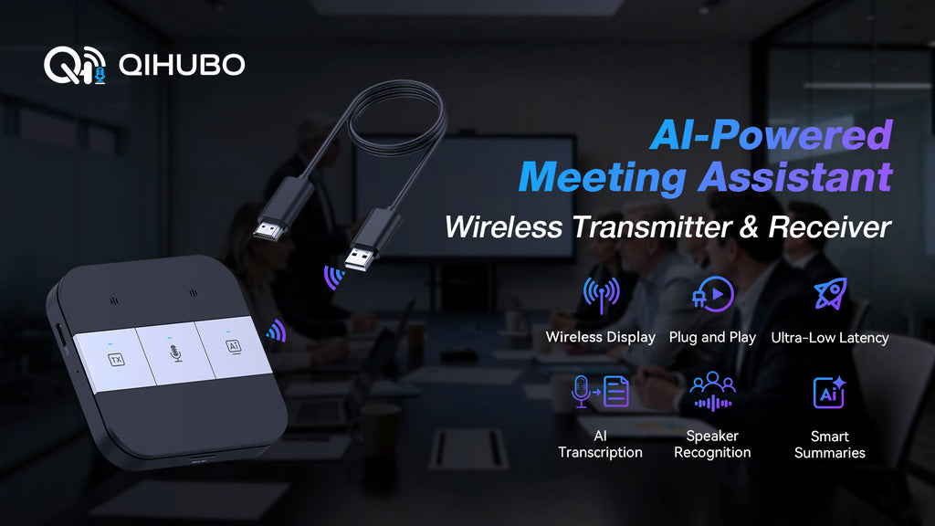 QIHUBO X1: AI-Powered HD Wireless Transmitter & Receiver