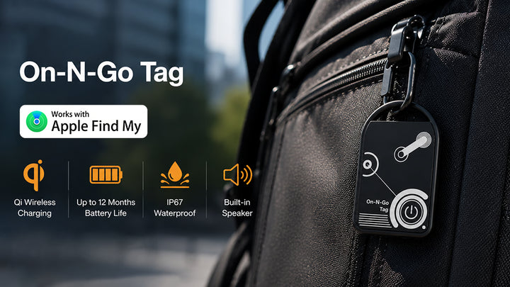 On-N-Go Tag: The Ultra-Thin Rechargeable Find My Tracker