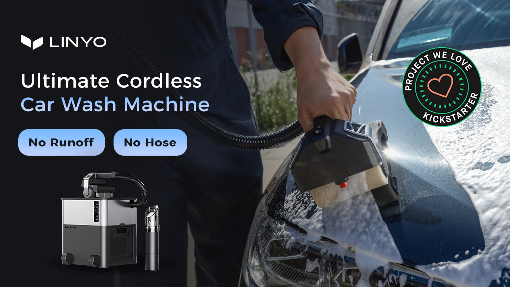 Linyo H1: Cordless All-in-one Car wash machine