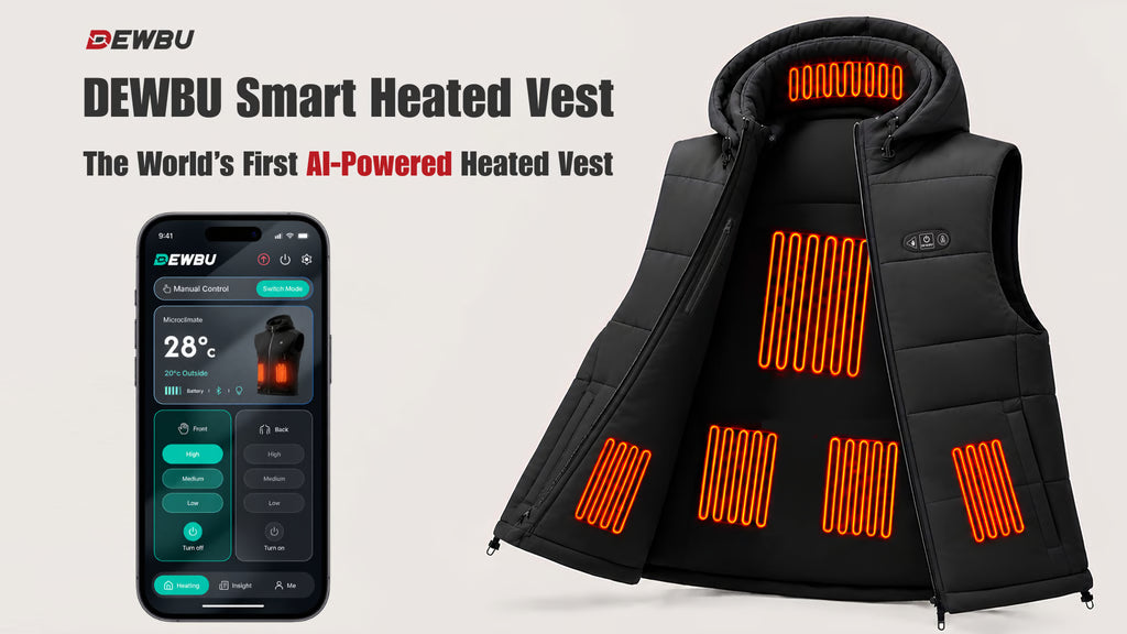 DEWBU ThermoPilot: AI-Powered Heated Vest That Adapts to You