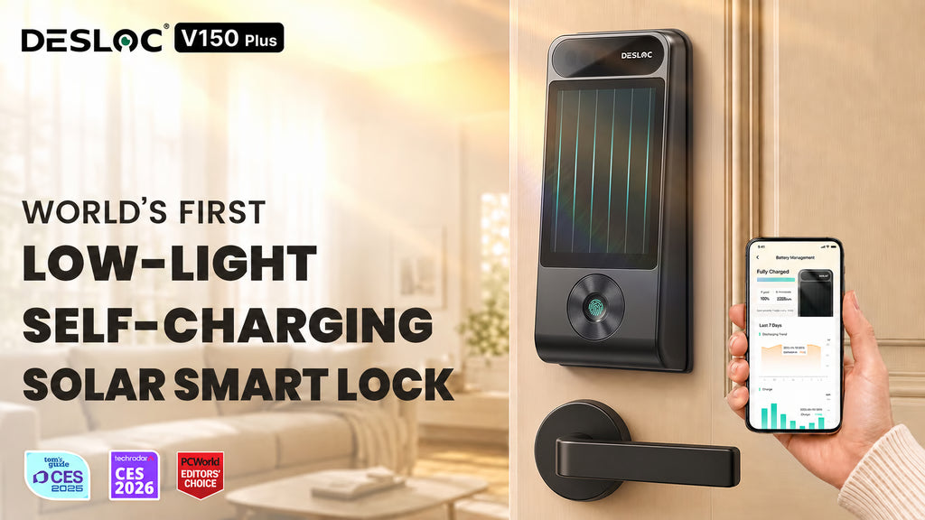 DESLOC V150 Plus: World's 1st Low-Light Self-Charging Lock