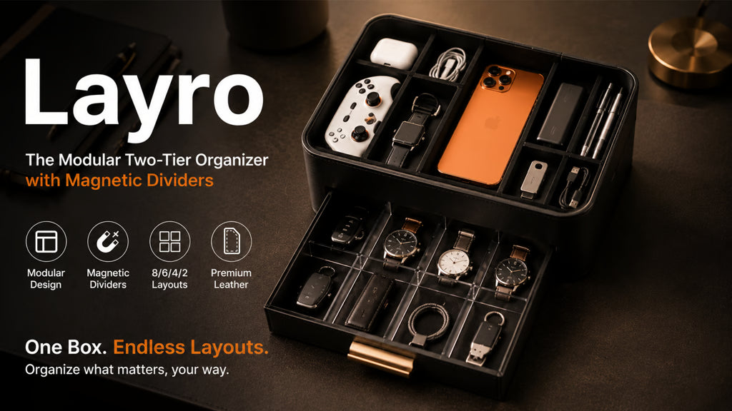 Layro: Movable Divider Organizer, Flexible Storage.