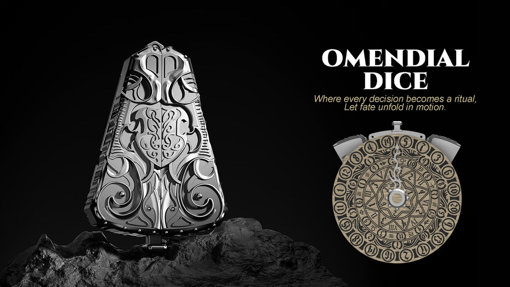 OMENDIAL DICE: A Mechanical 7-in-1 Spinner Die for RPGs