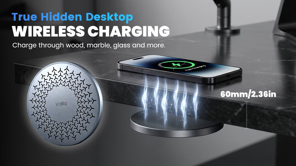 VORO 60mm Ultra-Long Distance Invisible Wireless Charger