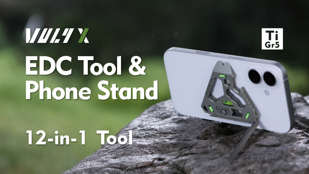 The Magnetic 12-in-1 Phone Stand & Titanium EDC Tool